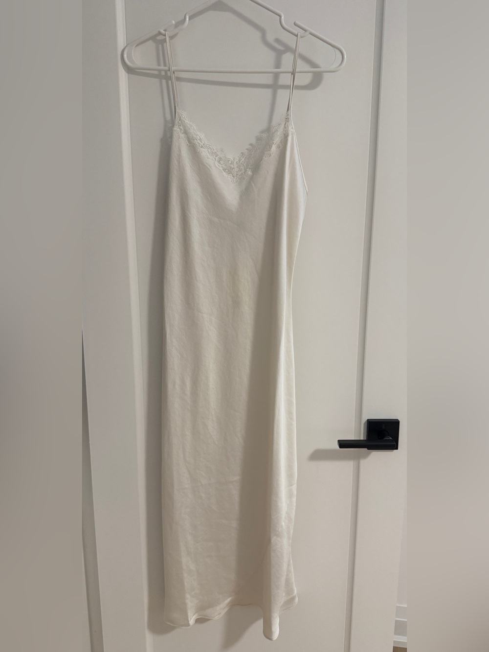 Aritzia White Lace-Trim Slip Dress - NWT